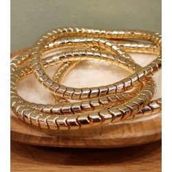 Gold plated stretch armband